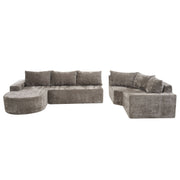 U-Shaped Oversized Modular Cloud Sectional Sofa With Deep Seat For Living Room