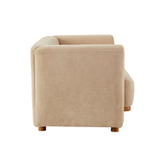 Flow 79 in. Modern Upholstered Velvet Sofa Elegant Curved Couch with Comfortable Seating for Living Room,Nomad