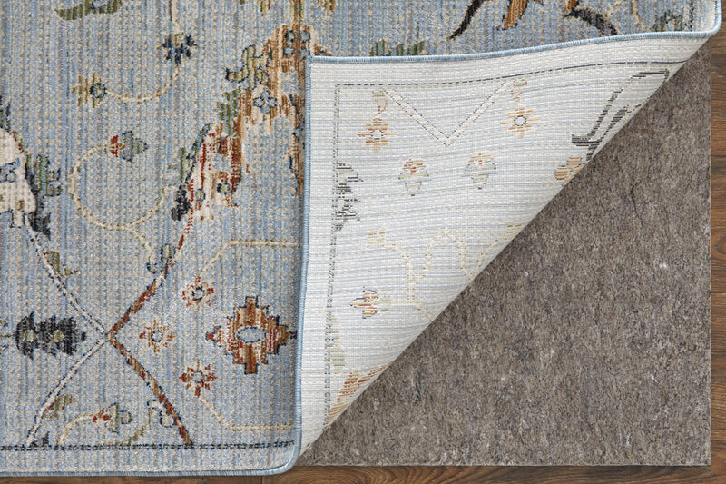 Melrose Traditional Floral & Botanical, Blue/Green/Ivory