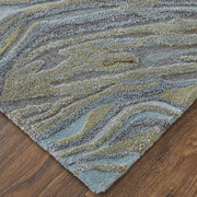 Kawai Modern Abstract, Blue/Green/Gray