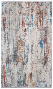 Cadiz Modern Abstract, Gray/Red/Blue