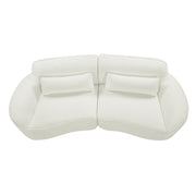 Modern Curved Sofa with High-Density Fully Compressed Sponge and Chaise Lounge, 2-Piece Set, Fully Assembled Right Hand Facing, Perfect for Living Room, Lounge