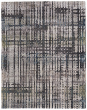 Skyview Modern Abstract, Gray/Black/Ivory