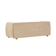 Flow 79 in. Modern Upholstered Velvet Sofa Elegant Curved Couch with Comfortable Seating for Living Room,Nomad