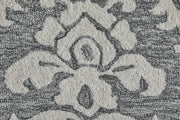 Belfort Traditional Floral & Botanical, Gray/Ivory/Black