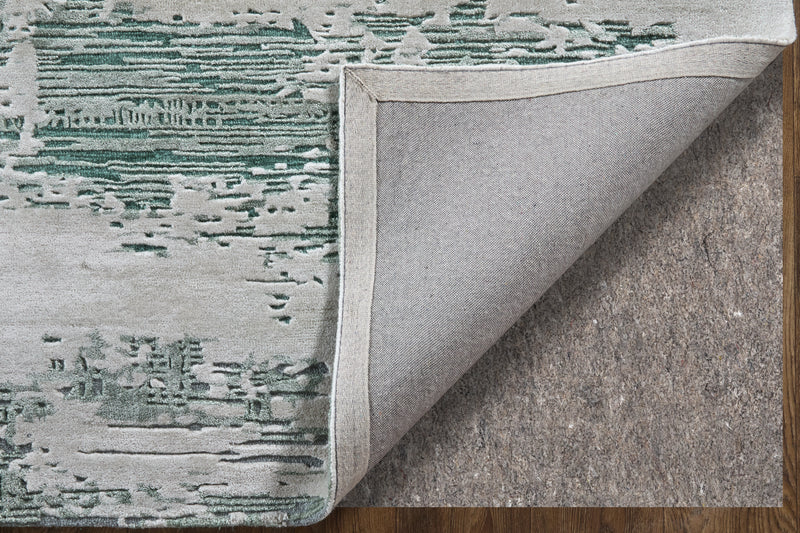 Zarah Modern Abstract, Green/White