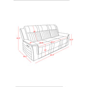IAN CHARCOAL 3PC POWER SOFA, LOVESEAT AND RECLINER SET