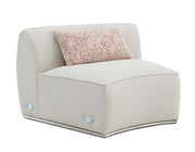 Sahara - Boucle Sectional Sofa With 3 Pillows - Beige