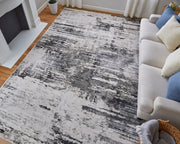 Prasad Modern Abstract, Ivory/Gray/Taupe