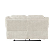 Modern Power Reclining Sofa Set 2pc Comfort Sofa Loveseat Charging Port Vanilla Beige Microfiber Upholstery Living Room Furniture