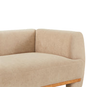 Flow 79 in. Modern Upholstered Velvet Sofa Elegant Curved Couch with Comfortable Seating for Living Room,Nomad