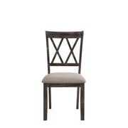 Claudia II - Weathered 7 Pieces Dining Room Set - Gray
