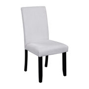 5-Piece Round Dining Table set, 43-Inch Modern Dining Table and 4 Upholstered Chairs for Dining Room, Kitchen Room, Living Room, Easy Assembly