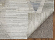 Elias Modern Diamond, Ivory/Blue/Brown