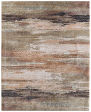 Pearson Modern Abstract, Green/Ivory/Brown