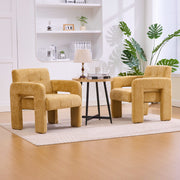 Modern Minimalist Casual Single Armchair Living Room, Bedroom, Office Area Upholstered Chair Comfortable Padded Armchair Nordic Style Casual Seating