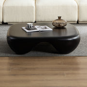 Modern Coffee Table Faux Travertine Textured for Livingroom/Office