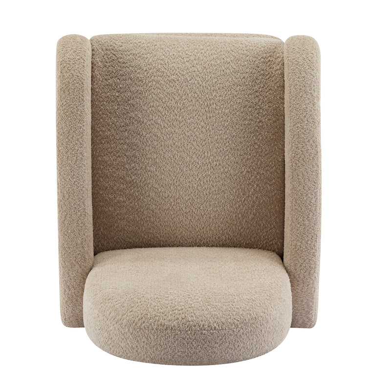 360 Swivel and Glider Recliner Chair-Almond