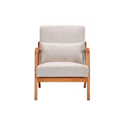 Accent Arm Chair With Pillow Upholstered