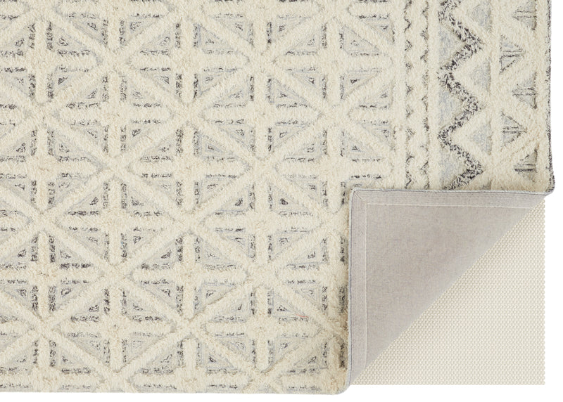 Anica Transitional Geometric, Ivory/Black