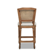 Triomphe - Rattan Wicker High Back Armless Counter Bar Stool