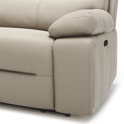 Malibu 79' Modern Power Motion 3-Piece Reclining Loveseat Sofa with Cup Holders, Cream Taupe Beige