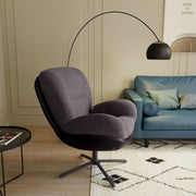 360° Swivel Office Chair, No Wheels