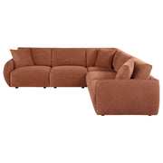 Logan Coral 5-piece Modular Sectional Sofa