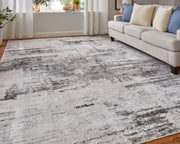 Prasad Modern Abstract, Ivory/Gray/Taupe