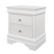 Shaker - 5 Pieces Bedroom Set With Crystal Inspired Tufted Headboard And LED Lighting