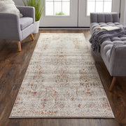 Kaia Transitional Distressed, Tan/Ivory/Orange