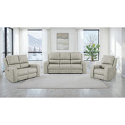Boyce Grey 3-piece Triple Power Reclining Sofa Set