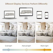 Modern Cloud Sectional Sofa L Shaped Luxury Couch Set With 2 Free Pillows 4 Seat With Oversized Chaise