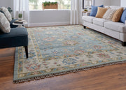 Fillmore Transitional Floral & Botanical, Blue/Ivory/Yellow