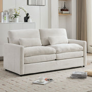 Cozy Upholstered Cushion Loveseat Sofa For Living Room
