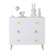 3 Drawer Dresser, Storage Cabinet With Anti Tip Safety