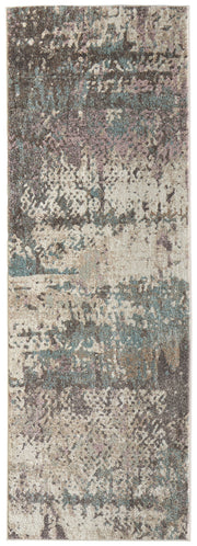 Eden Modern Abstract, Ivory/Blue/Purple