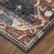 Melrose Transitional Ikat, Ivory/Red/Gray