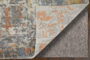 Braden Modern Abstract, Gray/Orange/Tan
