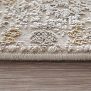 Cadiz Traditional Medallion, Ivory/Gray/Gold