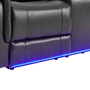 IAN CHARCOAL 3PC POWER SOFA, LOVESEAT AND RECLINER SET