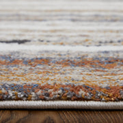 Gilmore Modern Stripes, Ivory/Orange/Gray