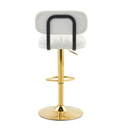 Adjustable Height Bar Stools & Footrest For Kitchen Island (Set of 2)