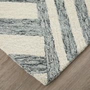 Wallace Modern Geometric, Gray/Ivory