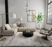 Skyview Modern Abstract, Gray/Ivory/Taupe