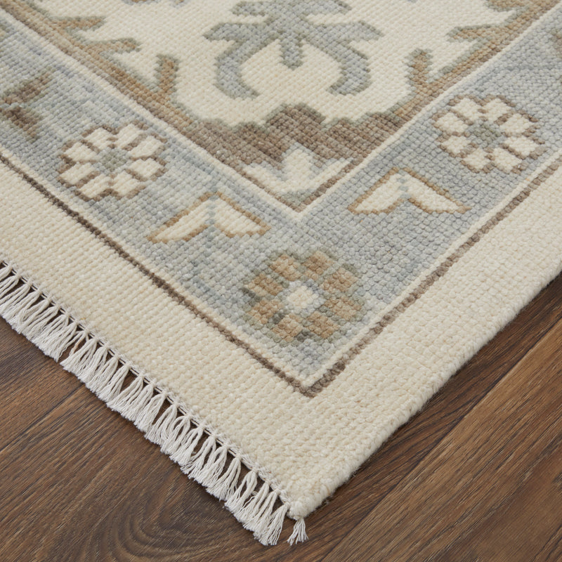 Karina Transitional Floral & Botanical, Ivory/Gray/Brown