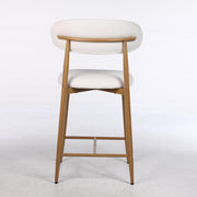 Upholstered Counter Height Bar Stools For Kitchen Island (Set of 2) - Beige