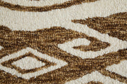 Wallace Transitional Medallion, Brown/White