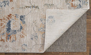 Pasha Transitional Floral & Botanical, Taupe/Ivory/Blue