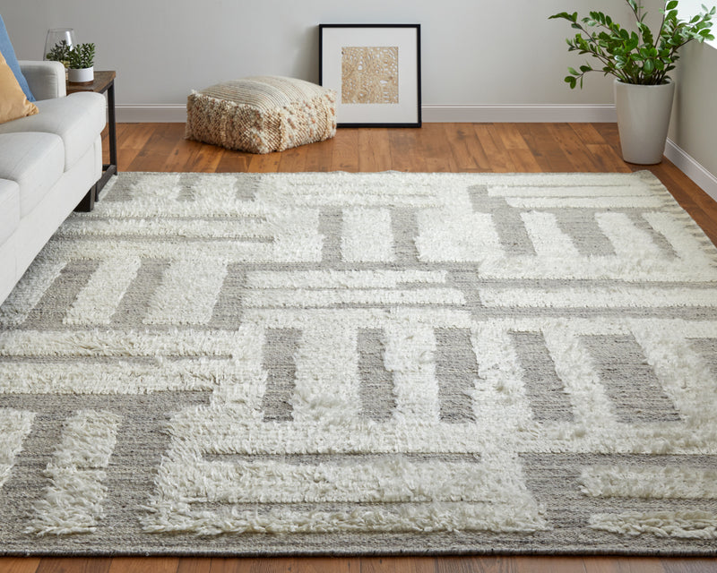 Ashby Transitional Geometric, Gray/Ivory